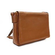 Arwel brown leather Londen flap handbag - Handbag
