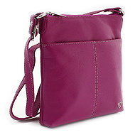 Arwel leather purple crossbody handbag Jenny - Handbag