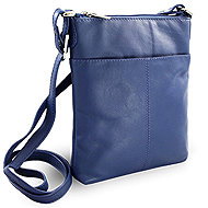 Arwel leather blue crossbody handbag Jenny - Handbag