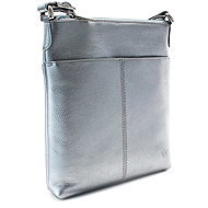 Arwel leather silver crossbody handbag Jenny - Handbag