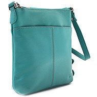 Arwel turquoise leather crossbody handbag Jenny - Handbag