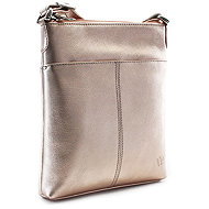 Arwel leather gold crossbody handbag Jenny - Handbag