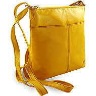 Arwel yellow leather crossbody handbag Jenny - Handbag