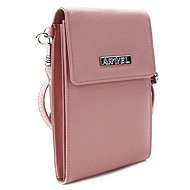 Arwel pink leather mini handbag for mobile phone - Handbag