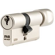 FAB bezpečnostní vložka 3.02/DKmNs 30+35 s knoflíkem, 5 klíčů  - Cylindrická vložka