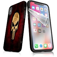My Case "Skull" + Protective foil for APPLE iPhone XS - Protective Case by Alza