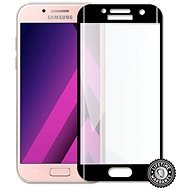 Screenshield Samsung A320 Galaxy A3 (2017) Tempered Glass protection (full COVER BLACK metalic frame - Ochranné sklo