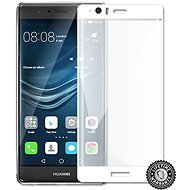 Screenshield Huawei P9 Plus VIE-L09 Tempered Glass protection (full COVER WHITE metalic frame) - Schutzglas