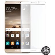 Screenshield Mate 9 (full COVER white metallic frame) Tempered Glass protection - Glass Screen Protector