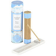ASHLEIGH & BURWOOD FRESH LINEN mini reed diffuser gift set with ceramic holder 12cm - Incense Sticks