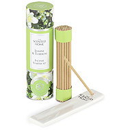 ASHLEIGH & BURWOOD Jasmine & Tuberose mini reed diffuser gift set with ceramic holder 12cm - Incense Sticks