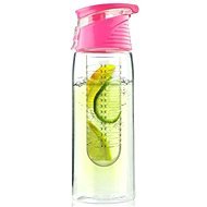 ASOBU water bottle with built-in fruit infuser pink 600ml - Drinking Bottle