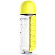 Asobu Multifunktionale Wöchentliche Dosierflasche Pill Organizer Gelb 600ml - Trinkflasche