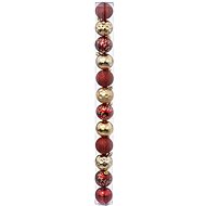 ATMOSPHERA Christmas decorations - plastic flasks, red and gold, diameter 6 cm, 12 pcs - Christmas Ornaments