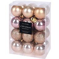 HOME STYLING COLLECTION Christmas ornaments - balls, gold, diameter 3 cm, 24 pcs - Christmas Ornaments