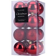 HOME STYLING COLLECTION Christmas ornaments - balls, red, diameter 5 cm, 16 pcs - Christmas Ornaments