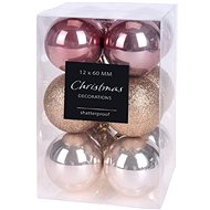 HOME STYLING COLLECTION Christmas ornaments - balls, gold, diameter 6 cm, 12 pcs - Christmas Ornaments