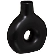 ATMOSPHERA Ceramic vase Circle 21 cm black - Vase