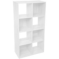 Atmosphera Bookcase 68 × 32 × 134 cm, 8 shelves, white - Bookshelf