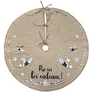 Atmosphera Jute Christmas tree rug 90 cm - Christmas Tree Mat