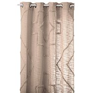Atmosphera Cotton curtain with rings INCA, 130 × 260 cm, beige - Drape