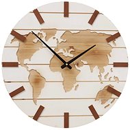 Boltze Nástěnné dřevěné hodiny Global, 50 cm - Wall Clock