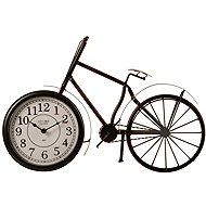 Atmosphera Bicycle-shaped metal table clock, 52 × 32 cm, black - Alarm Clock