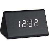 Giftdecor Digital clock made of MDF, black - Alarm Clock