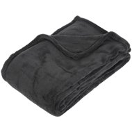 Atmosphera Blanket dark grey, 150 × 125 cm, microfiber - Blanket