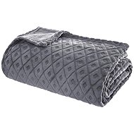 Atmosphera Grey blanket Salmon, plaid pattern, 180 × 230 cm - Blanket