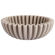 PRESENT TIME Wave, wavy rim, plastic, beige, diameter 20cm - Decorative Bowl