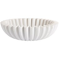 PRESENT TIME Wave, vlnitý okraj, plast, bílá, průměr 20 cm - Decorative Bowl