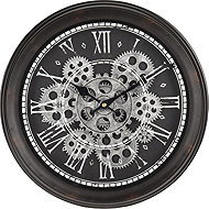Home Styling Collection Loft style wall clock, black - Wall Clock