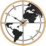 Mauro Ferretti Wall clock with world map, diameter 60 cm - Wall Clock