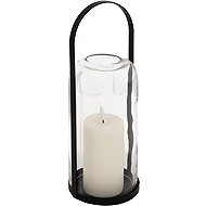 Atmosphera Lantern LED Like glass and metal, 35 cm - Lantern