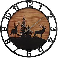 Boltze Home Wall Clock LUDWIG with winter motif, 70 cm - Wall Clock