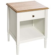 Atmosphera Solen Bedside table with drawer, height 61 cm, white - Night Stand