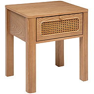 Atmosphera Tiria Bedside table, Viennese rope, 45 × 38,5 × 52,5 cm - Night Stand