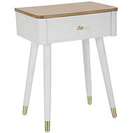 Mauro Ferretti Bedside table with drawer and wooden top - Night Stand