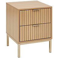 5five Simply Smart Tasso Bedside table with two drawers, 40 × 40 × 52,5 cm - Night Stand