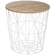 Atmosphera Folding table 39,5 x 41 cm, white - Side Table
