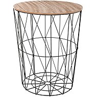 Atmosphera Multifunctional folding table, metal, black - Side Table