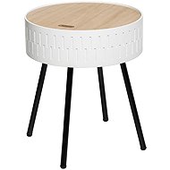 Atmosphera Shiro, round, white - Side Table