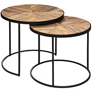 Atmosphera Basile, wooden plates, set - Side Table