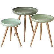 Boltze Home Masdour coffee table set in mango wood - Side Table