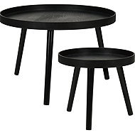 Home Styling Collection in two sizes, diameter 60 cm, diameter 38 cm, black - Side Table