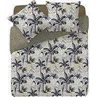 Atmosphera Cotton duvet cover Cuba tropical leaves 240 × 220 cm - Bed Linen