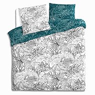 Atmosphera Cotton bed linen with plant pattern double-sided 240 × 220 cm - Bed Linen