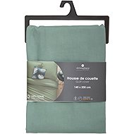 Atmosphera Cotton duvet cover 140 × 200 cm green - Bed Linen