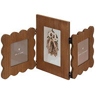 Atmosphera Standing photo frame BRIANA, 3 photos, ruffle pattern, 50,7 × 21,7 cm - Photo Frame